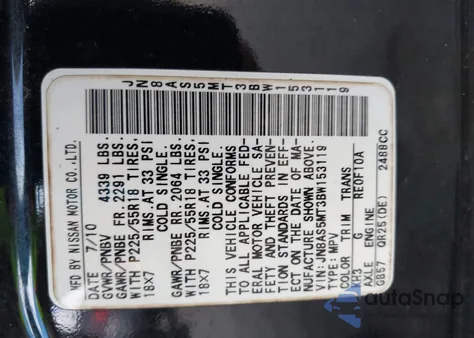 2011 Nissan Rogue S Krom Edition z USA, uszkodzony, nr VIN JN8AS5MT3BW153119